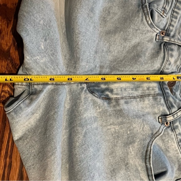 Re/Done Refrain Los Angeles Wide Leg Jeans 29 Light Wash High Rise Straight Leg - Picture 10 of 11